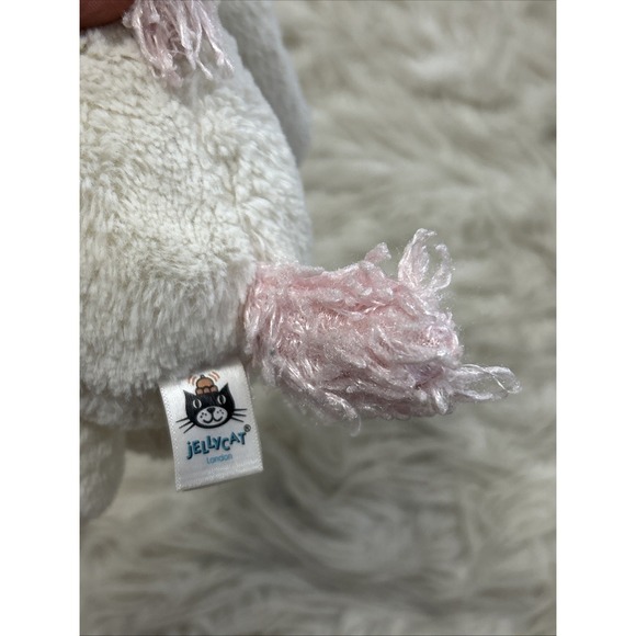 Jellycat London Bashful Unicorn White Pink Mane Plush 8" Stuffed Animal Retired - Picture 9 of 11